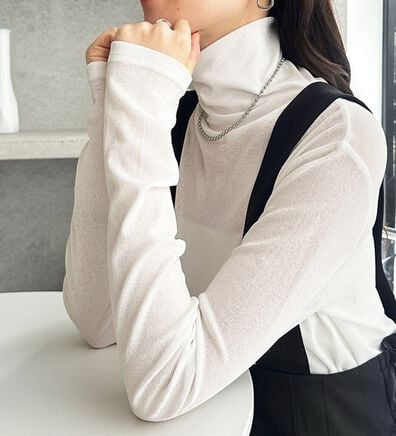 GeeRA（ジーラ）の「シアースラブハイネックトップス（カットソー）」