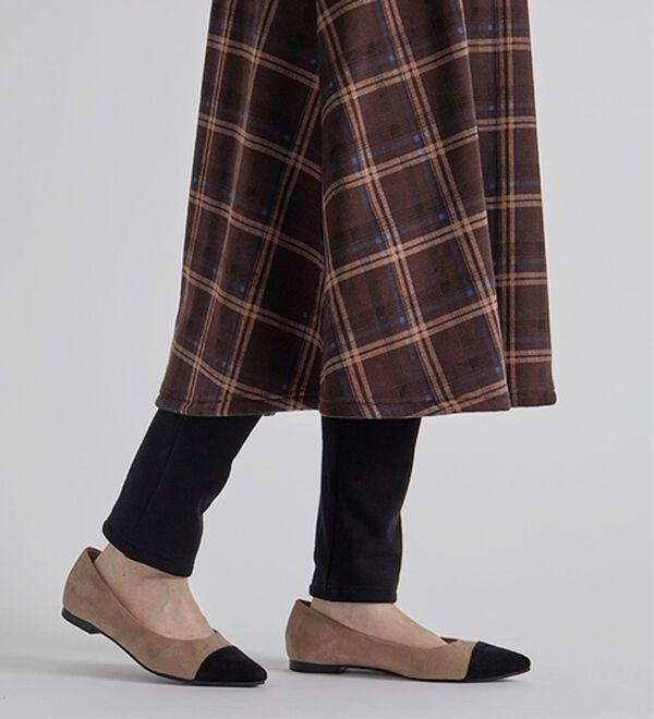 BELLUNA（ベルーナ）の「まるではく毛布！静電防止付レギンス付スカート（フルレングスパンツ）」｜詳細画像