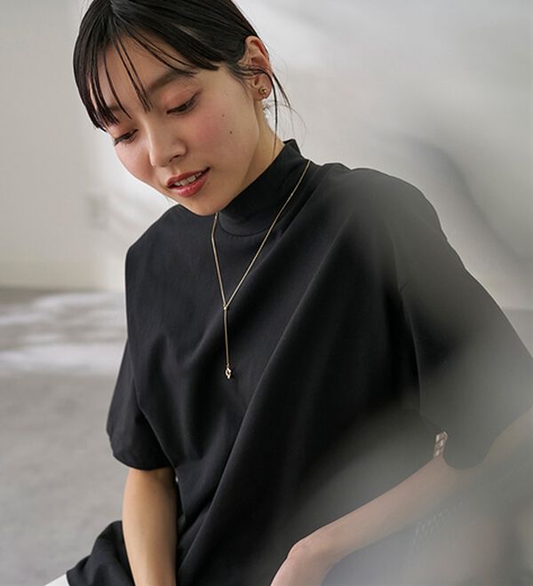 BELLUNA（ベルーナ）の「≪ＨｕｇＲｅａｍコットンＣｏｏｌ≫ひんやりハイネックプルオーバー（カットソー）」｜詳細画像