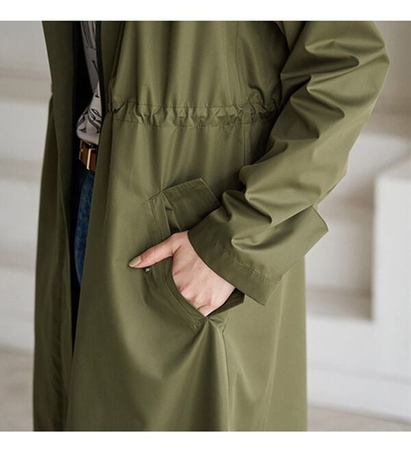 BELLUNA（ベルーナ）の「はっ水！ＵＶ対策ロングコート（ポーチ付）（ハーフコート）」｜詳細画像