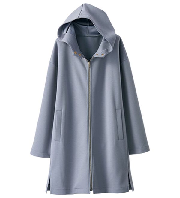 BELLUNA（ベルーナ）の「衿デザインロング丈パーカー（パーカー）」｜詳細画像