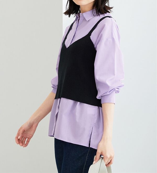 BELLUNA（ベルーナ）の「ベーシックデザインオーバーサイズシャツ（シャツ）」｜詳細画像