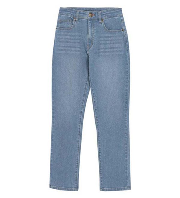 Pierrot（ピエロ）の「【ストレッチ素材】大人のためのゆるテーパードデニムパンツ（フルレングスパンツ）」｜詳細画像