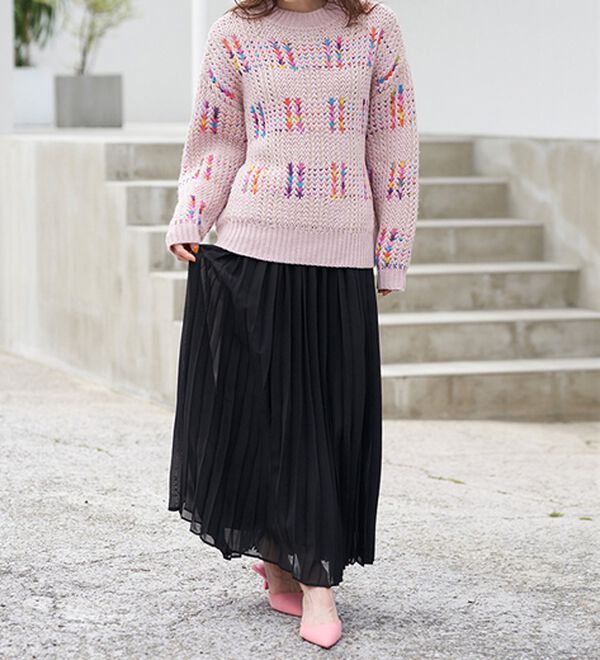 RANAN（ラナン）の「カラフルニットプルオーバー（ニット・セーター）」｜詳細画像