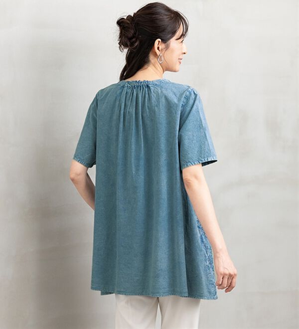 ルフラン（ルフラン）の「大花刺しゅうブラウス（チュニック）」｜詳細画像