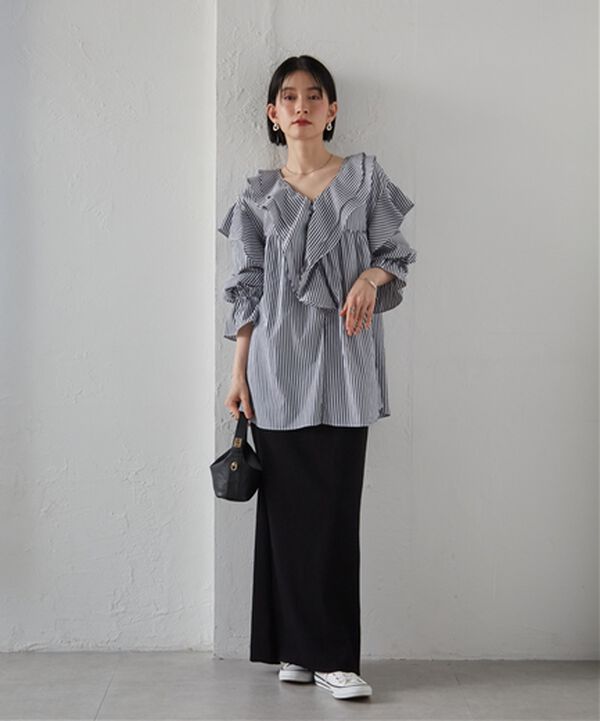 RANAN（ラナン）の「ビッグカラーフリルブラウス（ブラウス）」｜詳細画像