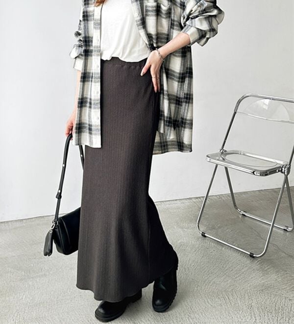 GeeRA（ジーラ）の「セルフカット美脚魅せタイトスカート（ロングスカート）」｜詳細画像