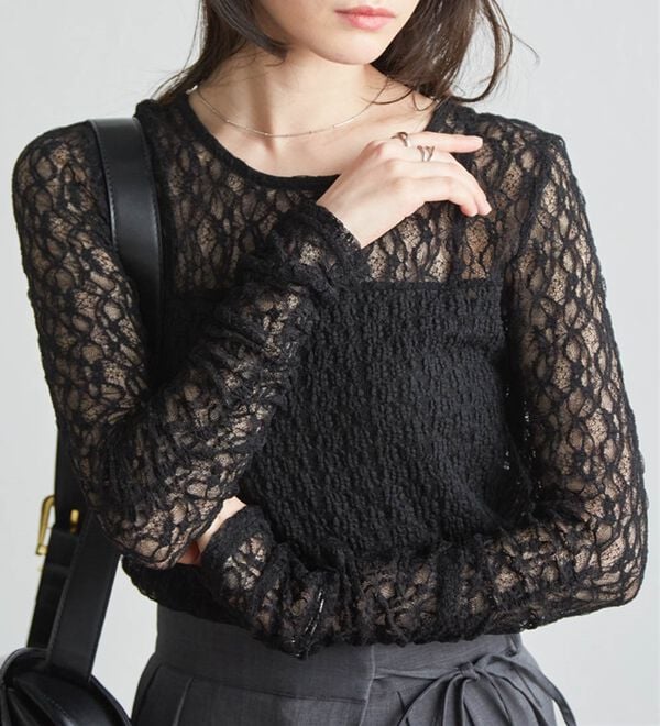 RANAN（ラナン）の「パッチワークレースT（カットソー）」｜詳細画像