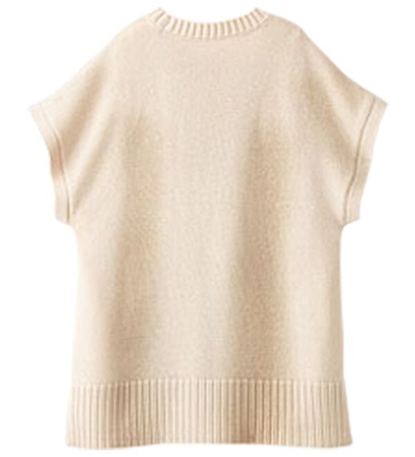 BELLUNA（ベルーナ）の「ボタン使いゆったりニットベスト（ベスト）」｜詳細画像