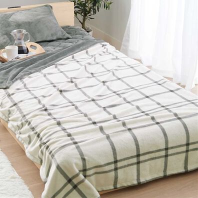 iellio（イエリオ）の「リバーシブル２枚合わせ毛布＜フランネル・北欧調・肌ざわり＞（毛布・ブランケット）」