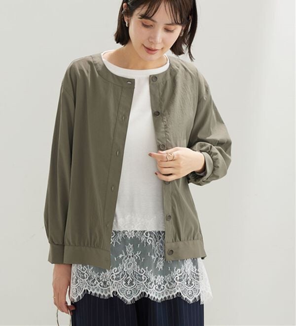 BELLUNA（ベルーナ）の「ビンテージ調ボタンデザインブルゾン（その他ジャケット）」｜詳細画像