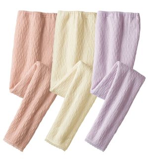 「【３色組】ふんわり暖かキルトウェーブボトム（肌着・インナーウェア）」｜3色組