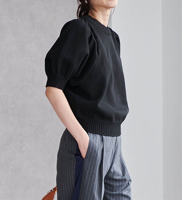 専用です♡ランバンオンブルー☆ボリュームパフスリーブニット☆ブラック38 LANVIN en Bleu - 専用です♡ランバンオンブルー☆ボリューム