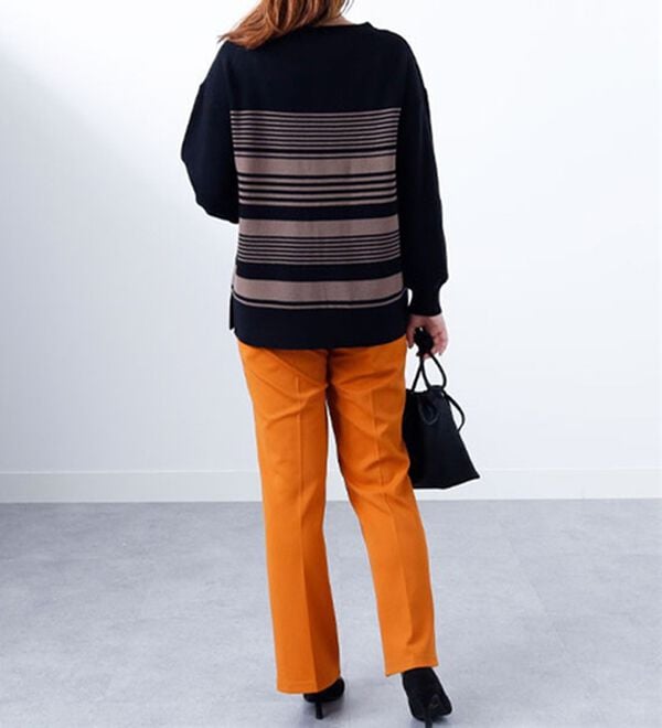 BELLUNA（ベルーナ）の「ランダムボーダーニットプルオーバー（ニット・セーター）」｜詳細画像