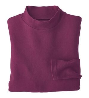 BELLUNA（ベルーナ）の「【選べる衿】肌に優しい綿１００％暖か発熱素材プルオーバー＜ベルホット　コットン＞（カットソー）」｜ラズベリー