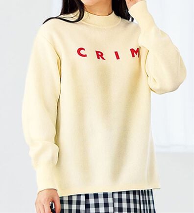 BELLUNA（ベルーナ）の「スウェットライク素材ニットプルオーバー（ニット・セーター）」