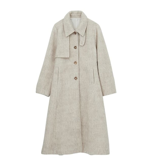 RANAN（ラナン）の「2WAYフレアーステンカラーシャギーコート（ロングコート）」｜詳細画像