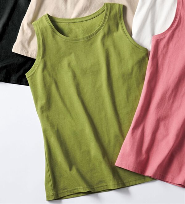 ヒンヤリ！綿100％サマ見えタンクトップ - ベルーナ【公式】