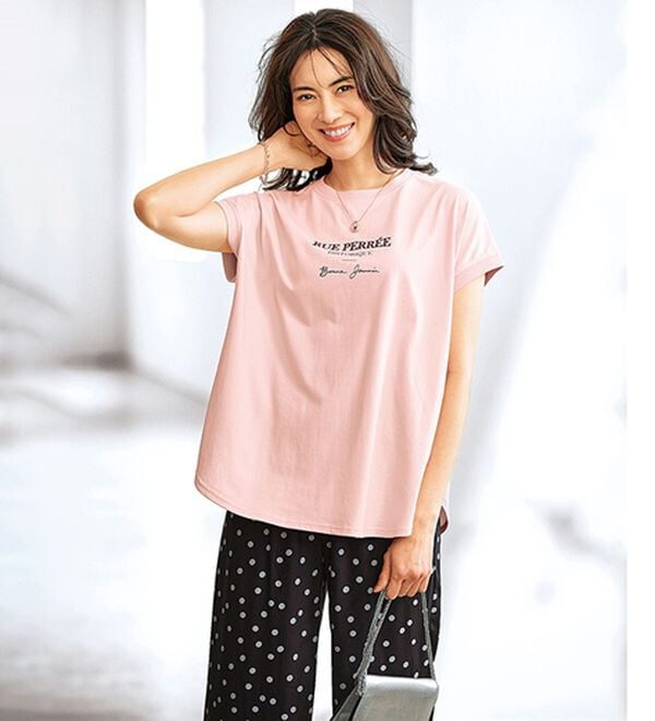 BELLUNA（ベルーナ）の「サラリ綿混！ゆったりドルマンプルオーバー（カットソー）」｜詳細画像