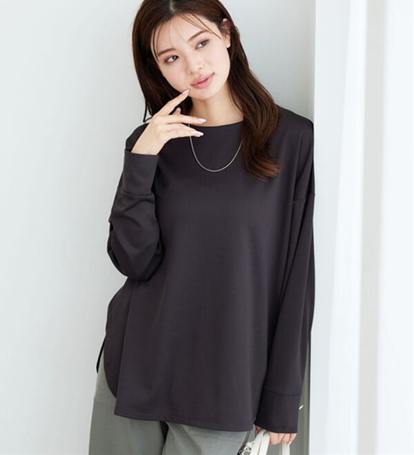 BELLUNA（ベルーナ）の「もちっとなめらか！大人顔サマ見えプルオーバー（カットソー）」｜詳細画像