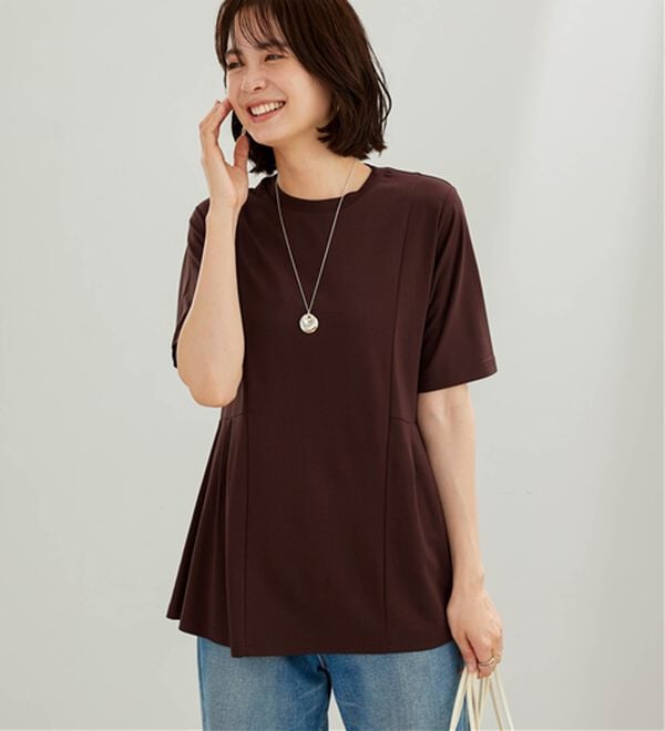 BELLUNA（ベルーナ）の「【接触冷感】ヒンヤリ！サイドタック使いチュニック（チュニック）」｜詳細画像
