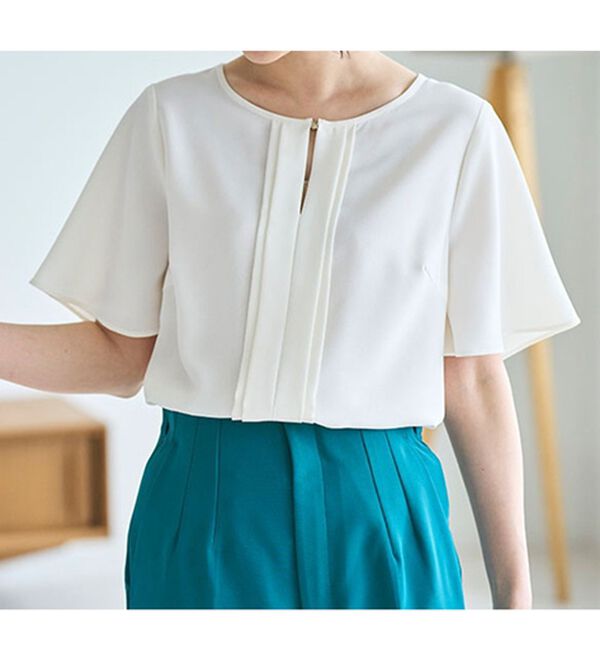 GeeRA（ジーラ）の「フロントタックフレアースリーブブラウス（ブラウス）」｜詳細画像