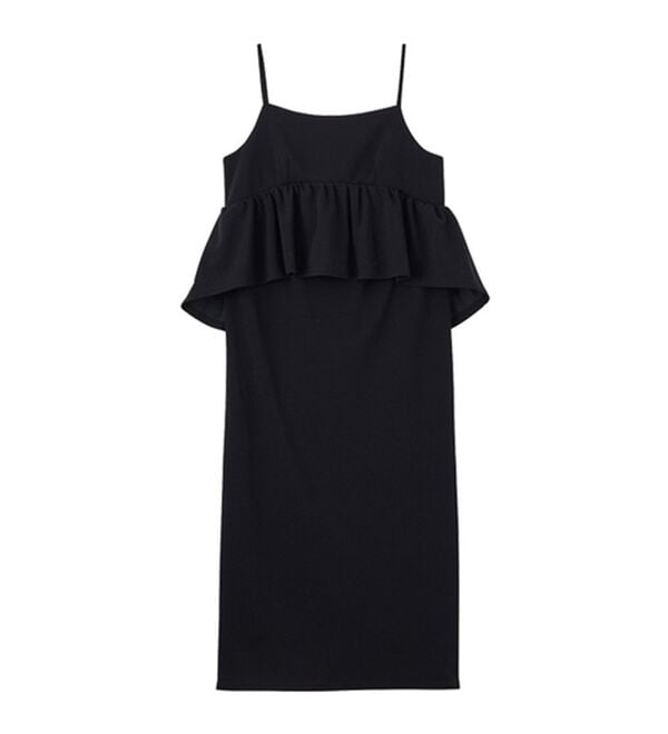 GeeRA（ジーラ）の「楽ちん！ペプラムキャミワンピース（カットソーワンピース）」｜詳細画像