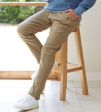 「【２本組】＜ポロ・ビーシーエス＞紳士の１６０％ストレッチチノパンツ（メンズフルレングスパンツ）」