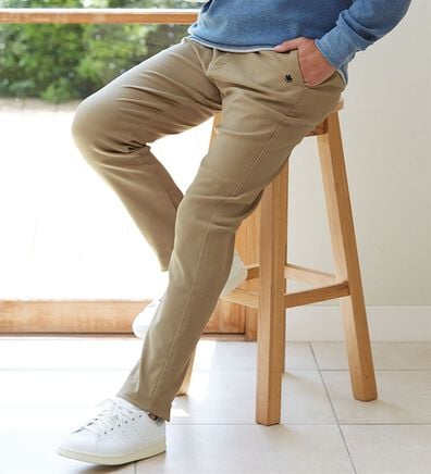 「【２本組】＜ポロ・ビーシーエス＞紳士の１６０％ストレッチチノパンツ（メンズフルレングスパンツ）」