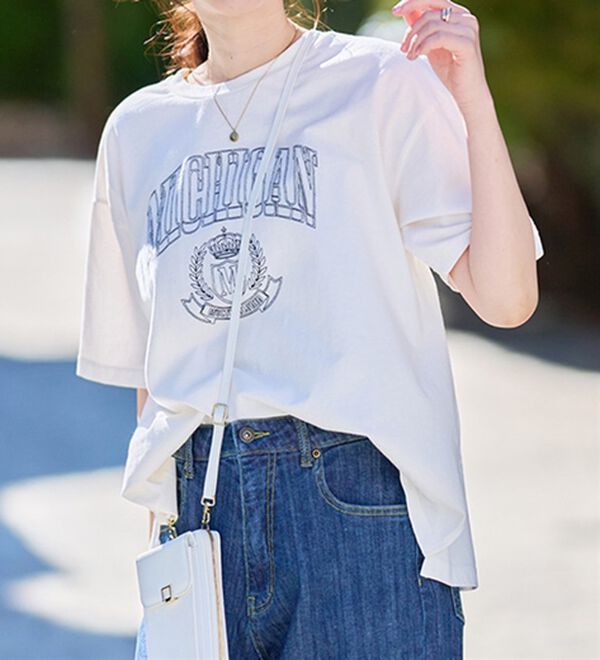 RANAN（ラナン）の「ヴィンテージライクロゴTシャツ（カットソー）」｜詳細画像