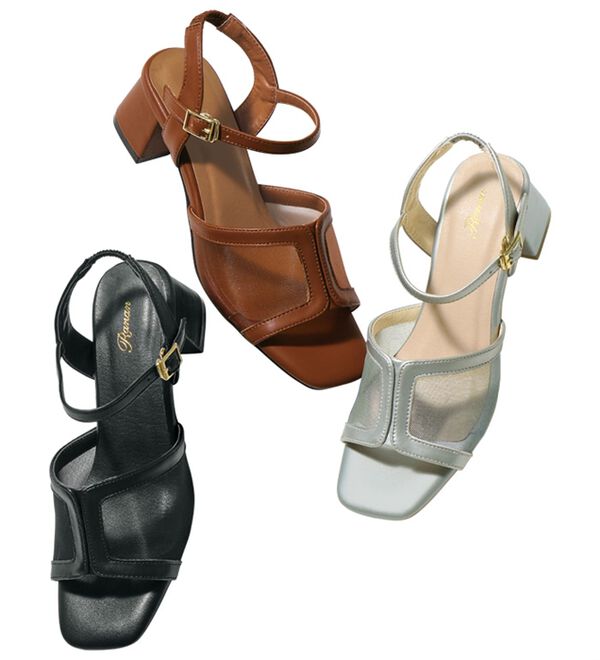 新品】ネブローニ ベルベット サンダル グリーン 37 <NEBULONI E