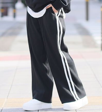 A HAPPY MARILYN（アハッピーマリリン）の「【Ｌ～６Ｌ】＜選べる２型＞ラインで着やせる楽ちん美脚なラインパンツ（フルレングスパンツ）」