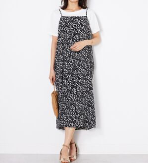 BELLUNA（ベルーナ）の「【2点セット】花柄プリントキャミワンピースアンサンブル（プリントワンピース）」｜詳細画像