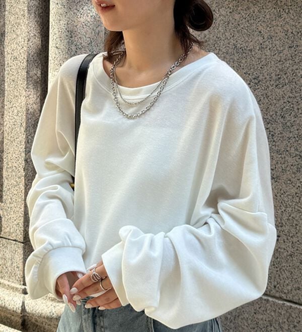 RANAN（ラナン）の「オーバーサイズスウェットＴ（カットソー）」｜詳細画像