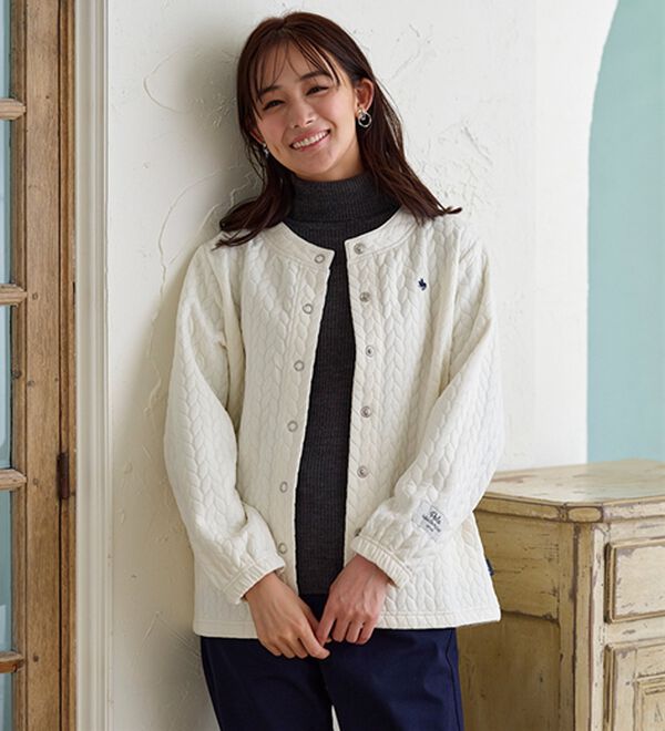 BELLUNA（ベルーナ）の「【ＰＯＬＯ　ＢＣＳ】ジャカード素材カーディガン（その他カーディガン）」｜詳細画像