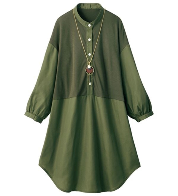 ルフラン（ルフラン）の「【３色組】脱・手抜き感！しゃれ見え切替シャツ（シャツ）」｜詳細画像