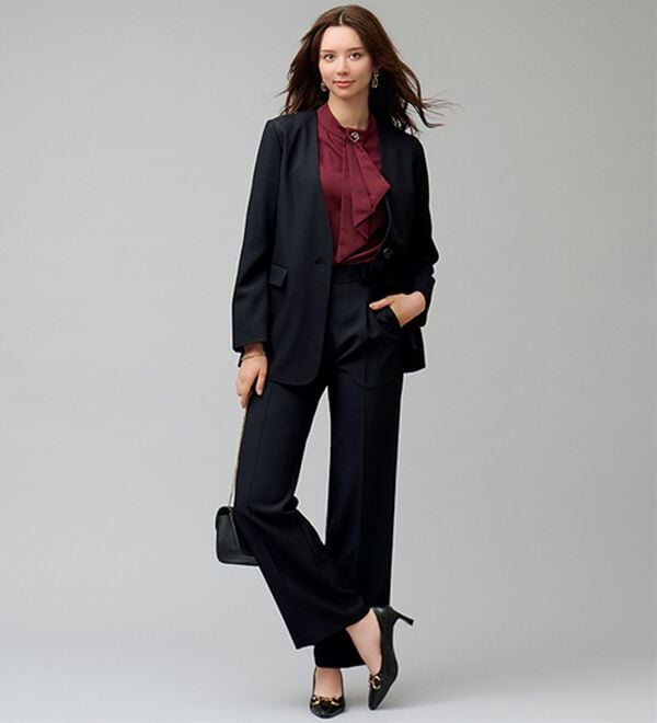 BELLUNA（ベルーナ）の「＜楽スタフィット＞シリーズ（ジャケット・パンツ・ベスト）（フルレングスパンツ）」｜詳細画像