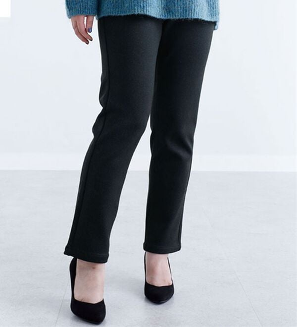 BELLUNA（ベルーナ）の「なめらかボンディング美脚ストレートパンツ（フルレングスパンツ）」｜ヘリンボーン