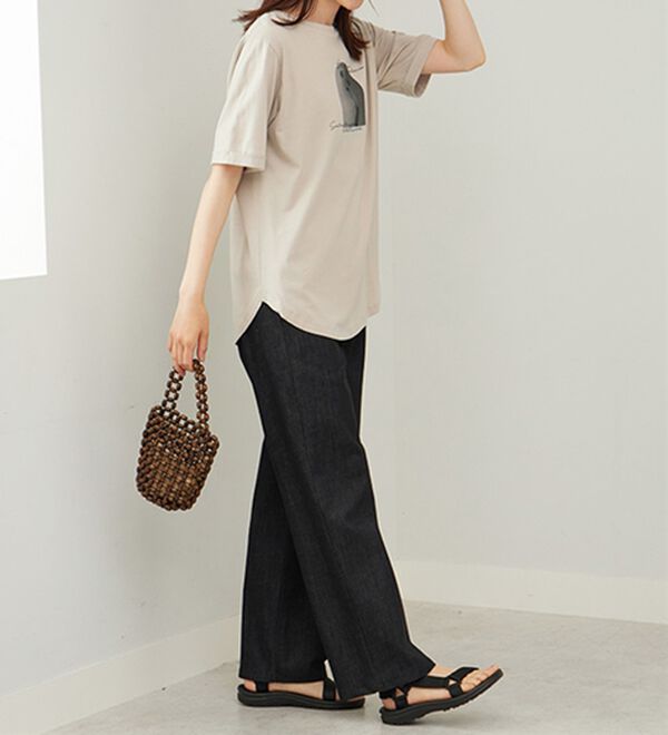 BELLUNA（ベルーナ）の「ヒンヤリ！着映えプリントプルオーバー（カットソー）」｜詳細画像