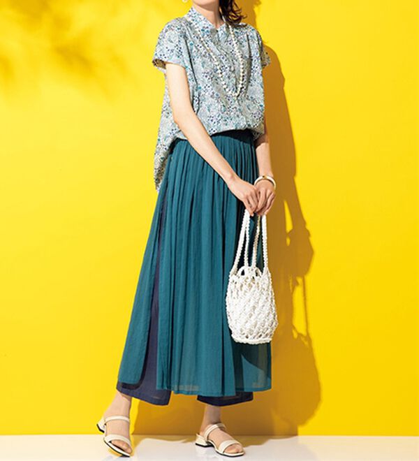 ルフラン（ルフラン）の「小花柄ハイネックブラウス（ブラウス）」｜詳細画像