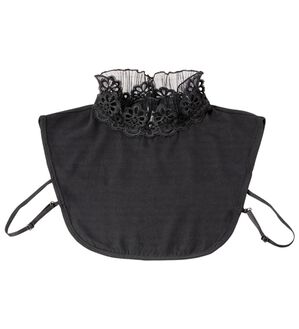 BELLUNA（ベルーナ）の「ゴワつかず首隠し！エレガントロング付け衿（その他ファッション小物）」｜黒