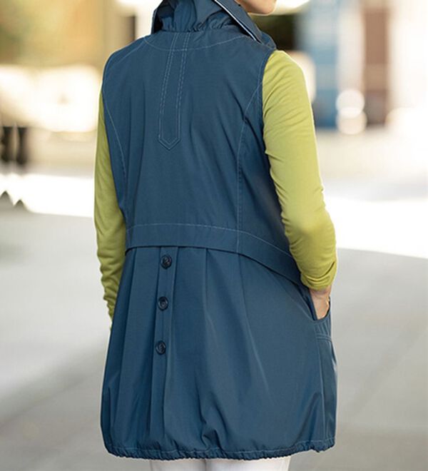 ルフラン（ルフラン）の「配色ダブルフェイス素材ベスト（ベスト）」｜詳細画像