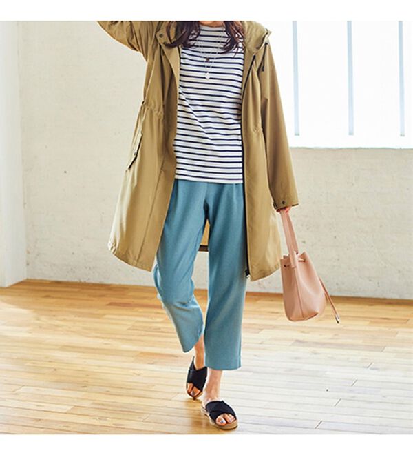 BELLUNA（ベルーナ）の「はっ水！ＵＶ対策ロングコート（ポーチ付）（ハーフコート）」｜詳細画像