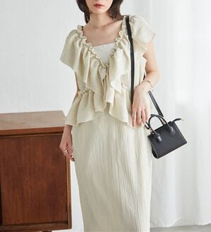 RANAN（ラナン）の「マルチウェイナローワンピース（その他ワンピース）」｜アイボリー