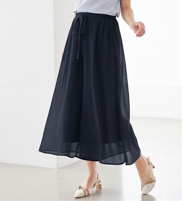 alotta（アロッタ）の「ふんわりシフォンワイドパンツ（ワイドパンツ・ガウチョ）」｜詳細画像