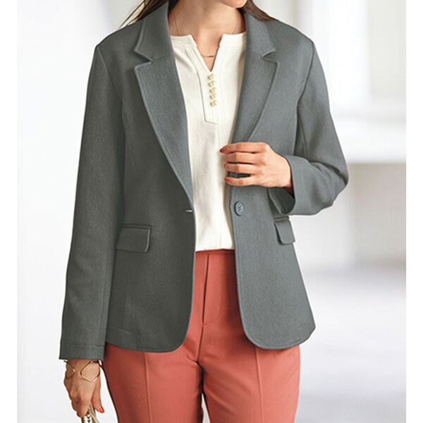 BELLUNA（ベルーナ）の「カジュアルコーデを格上げ！ウール調テーラードジャケット　レギュラー丈（テーラードジャケット）」｜詳細画像