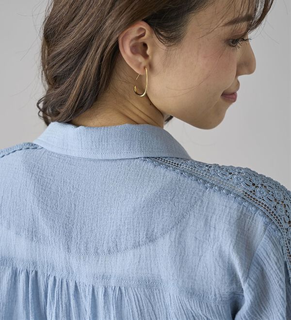 BELLUNA（ベルーナ）の「暑い夏に着たい！涼やか綿１００％ブラウス（ブラウス）」｜詳細画像