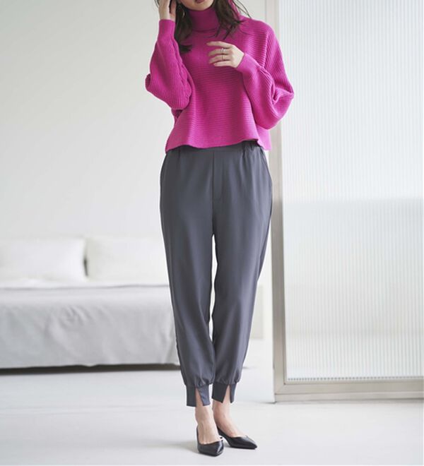 RANAN（ラナン）の「機能付き！裾スリットパンツ（フルレングスパンツ）」｜詳細画像