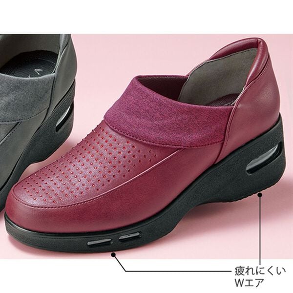 BELLUNA（ベルーナ）の「４Ｅダブルエアビジュー使いシューズ（スリッポン）」｜詳細画像