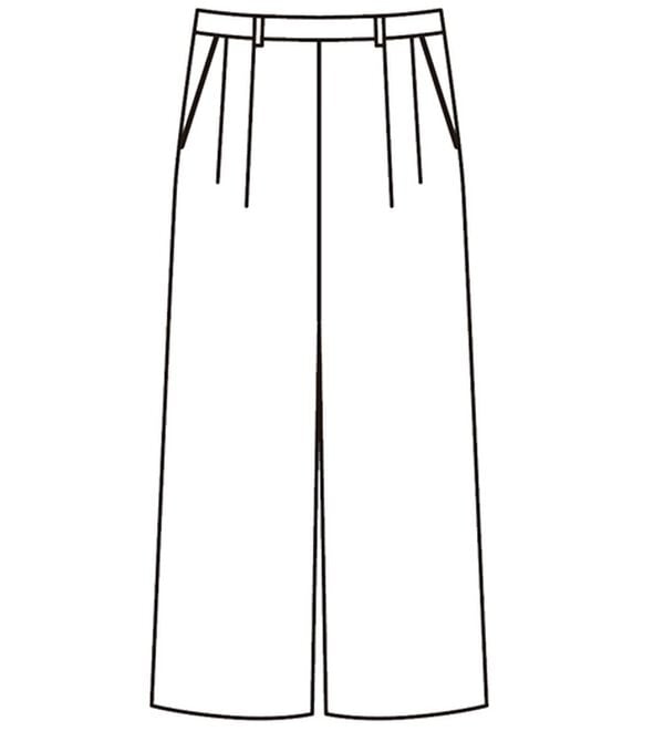 BELLUNA（ベルーナ）の「洗える！重ね着風デザインワイドパンツセットアップ（ブラックフォーマル（喪服・礼服））」｜詳細画像